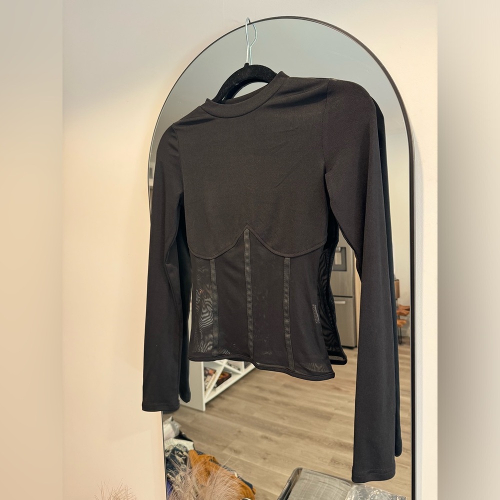 Mesh Corset Style Top